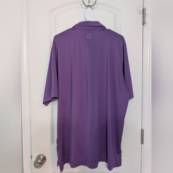 FootJoy Men's XL, Purple Performance Golf Polo - Picture 2 of 3
